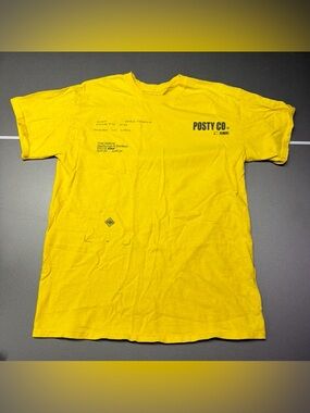 Post Malone Beerbongs & Bentleys Shirt Mens Medium Yellow‎ Posty Co Album